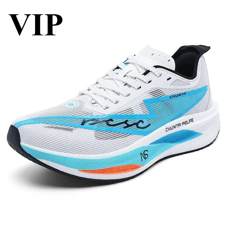 Men's and Women's Running Shoes Anti Slip and Shock-Absorbing Carbon Fiber Board Professional Marathon Chunta Sports Shoes 2026