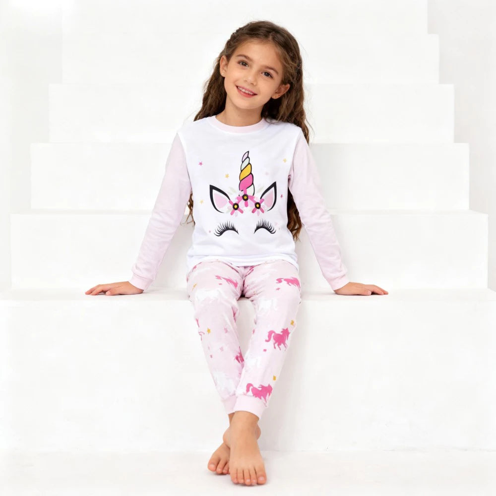 kids pajamas set baby pijama boys animal embroidery sleepwear girls cute 100% cotton soft nightwear children clothing homewear