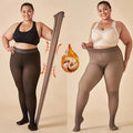 Women's Sexy Sheer Black Tights, Autumn/winter Fleece Pantyhose For Business & Sexy Look，Plus Size Leggings，Warm Bottoming Pants