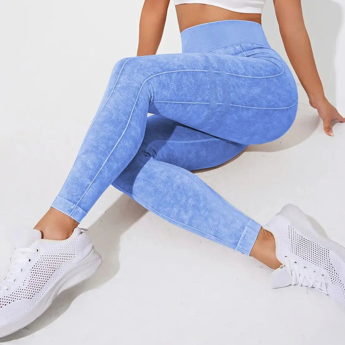 Women Vintage Leggings Gym Fitness Athletic Workout Elastic Leggins Good Elastic Yoga Pants Push Up Sports Training Tights
