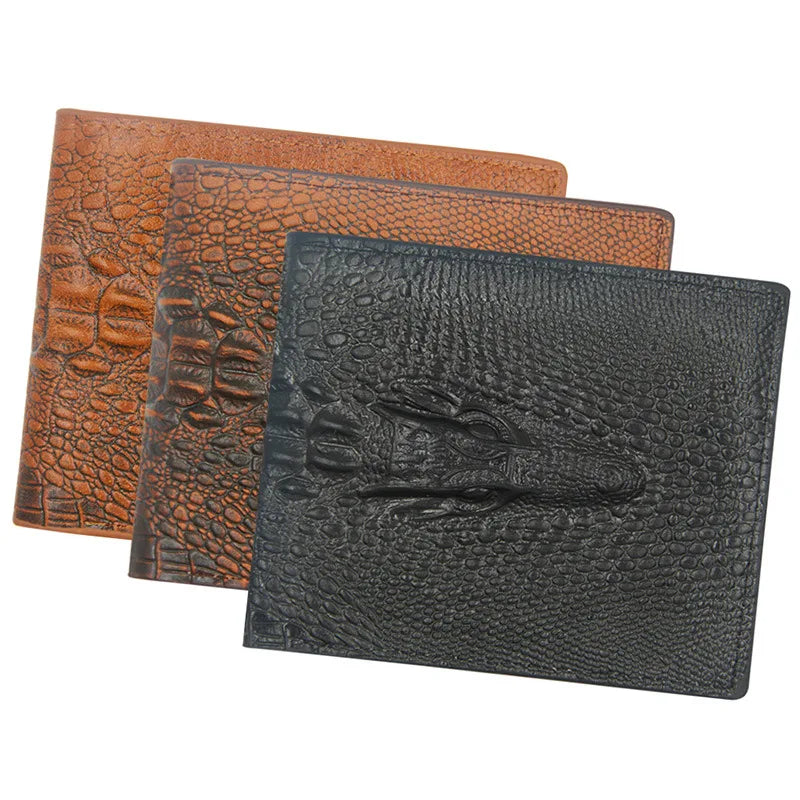 Men's Wallets Luxury Alligator Pattern Men Money Bag Safe Clutch Bag Business Style Male Money Purse Card Fashion Casual Holder