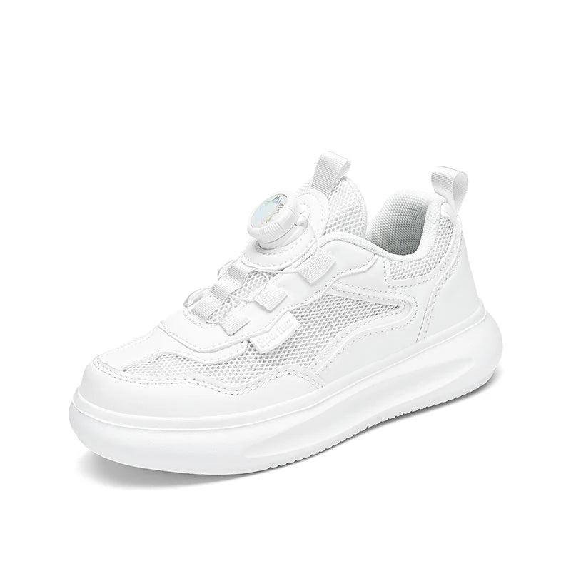 Kids White Shoes Girls Boys For School Casual Sport Shoes Sneakers Toddler Summer Breathable Soft Soles Lightweight