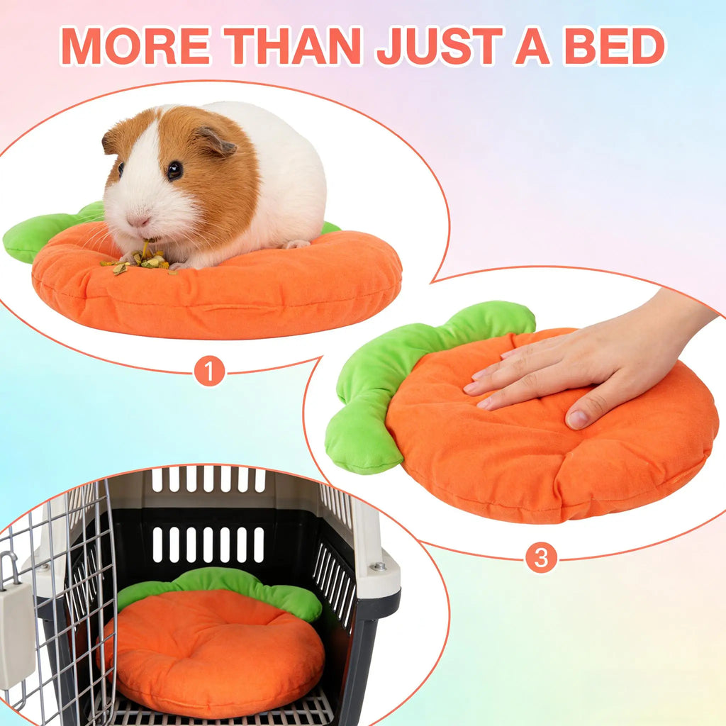 Carrot-shaped Small Bed – Guinea Pig Sofa/Cage Mat, Warm and Comfortable Bedding,Suitable for Rabbits,Guinea Pigs,and Other Pets