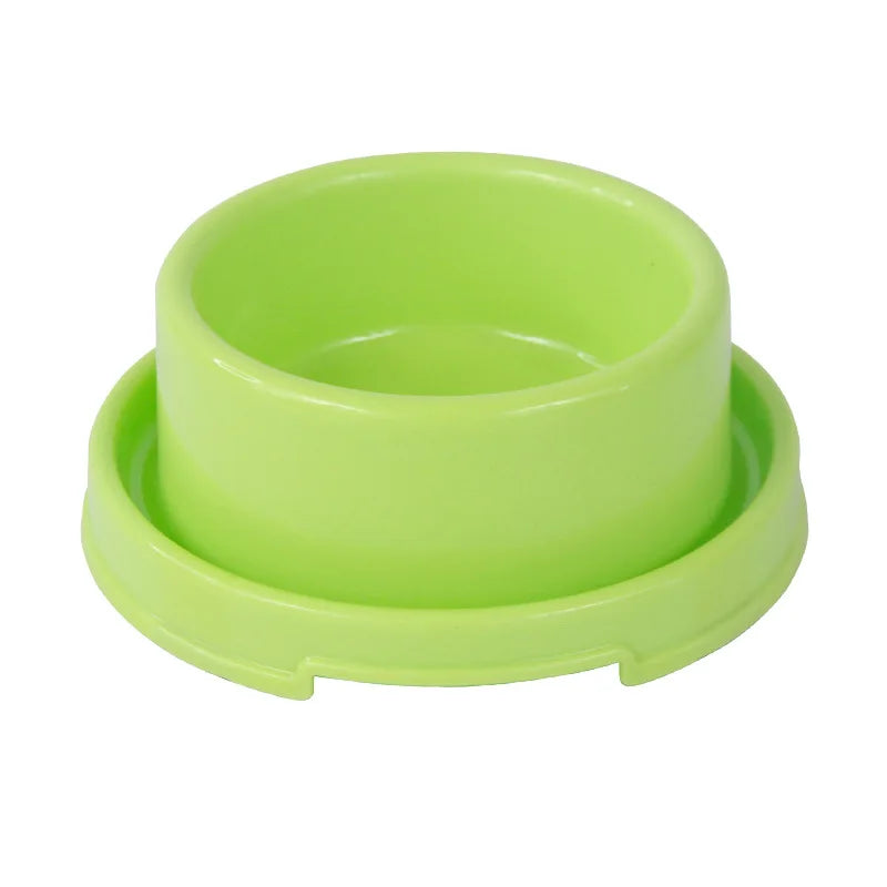 Round Pet Single Bowl for Dogs Cats Food Water Feeding Non-Slip Fixed Stable Feeder Dish Durable Pet Feeding Supplies