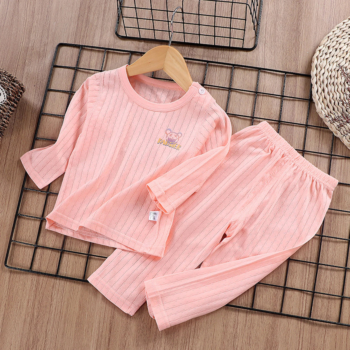 Children Pajamas Set Boys Cotton Clothes Children Pants Set Cartoon Sleepwear Set Kids Pajamas Girls Toddler Baby Outfits Pyjama