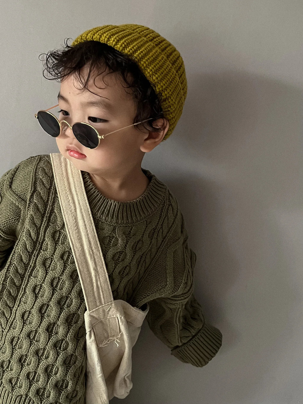 Kids Sweater 2026 Fall/Winter New Boys And Girls Cute Cartoon Crew Neck Pullover Fall And Winter Knitted Warm Top