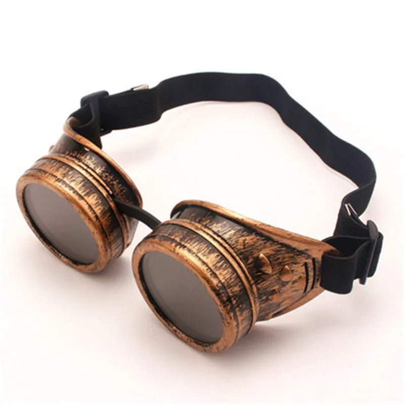 Men Sunglasses Fashion Steampunk Glasses Round Oversized Goggles Welding Punk Glasses Cosplay Brand Designer Colors Lens Shades