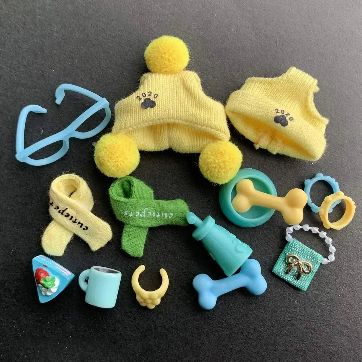 15 Pcs Random Pet Shop Littlest Accessories Fit Cute Short Hair Cat Great Dane Dachshund Cocker Spaniel Collie Kids Gift for LPS