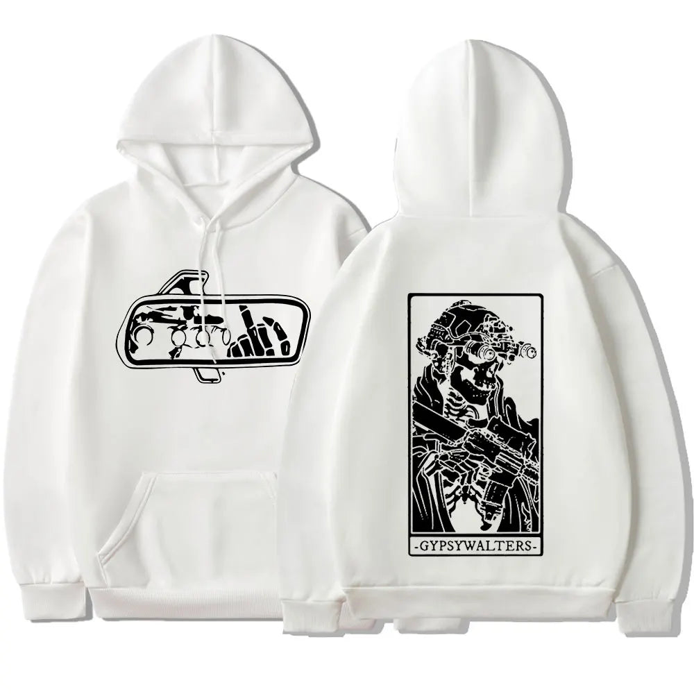 Forward Observations Group GYPSYWALTERS Hoodie Men's Vintage Skeleton Graphic Hooded Sweatshirts Oversized Hoodies Streetwear