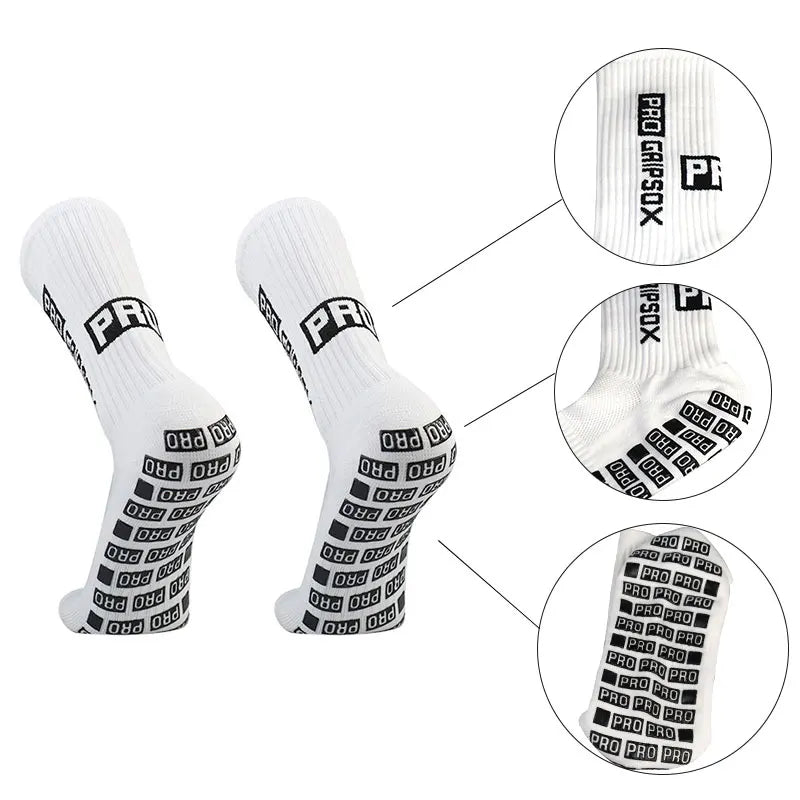 1 Set Of High Elastic Football Shin Guards Socks Leg Coveradult Youth Outdoor Sports Protective Equipment Non-slip Soccer Socks