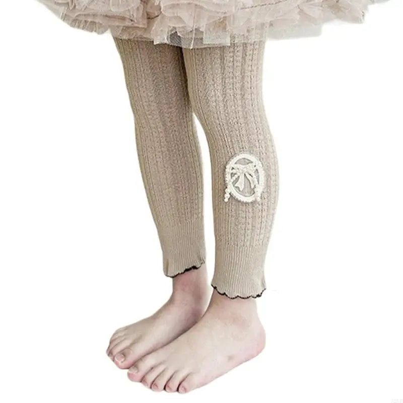 Kids Bottoming Pants Child Leggings Solid Color Trendy Girls Tights for Party Daily Performances & School Activity A2UB