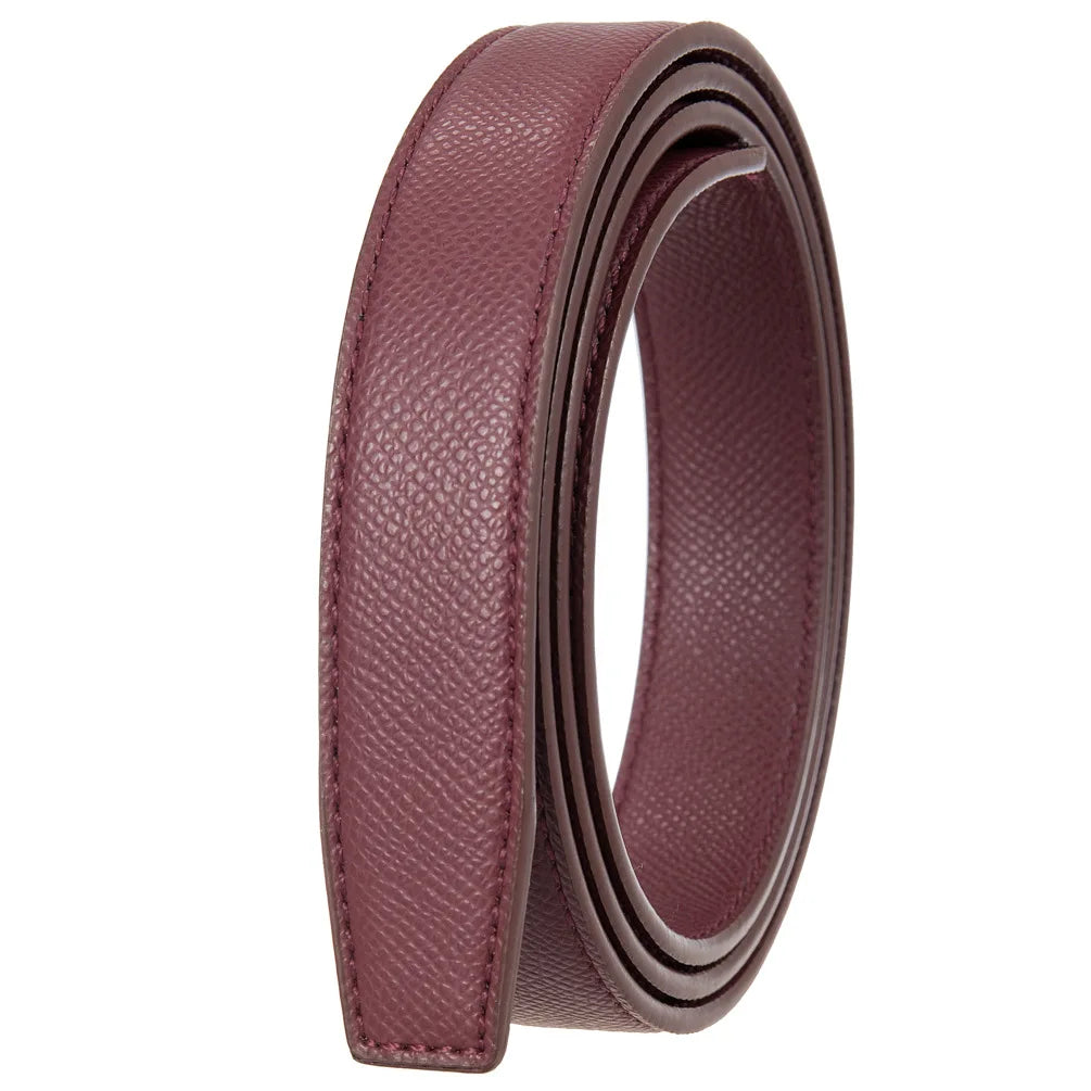 Women's Belts Ladies Luxury Brand Fashion Design Simple Versatile Jeans Accessories Women Automatic Buckle Thin Waistband 2.4cm
