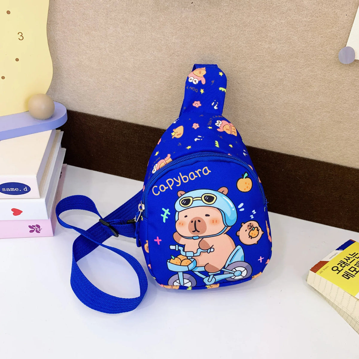 Capybara Crossbody Bag Children New Capibara Cute Shoulder Bags Kids Outdoor Sport Chest Pack Girls Boys Travel Coin Purse Gift