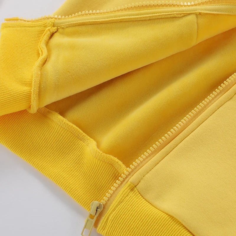 Winter Toddler Girls Boys Warm Hooded Sweatshirt Jacket Children Solid Color Plus Velvet Zipper Coat Baby Kids Hoodies Outerwear