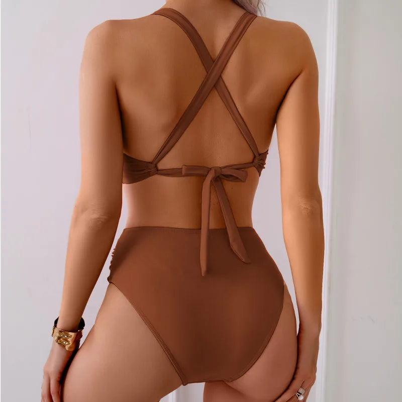 New Sexy Bikinis 2026 Swimsuits Women's Swimwear Push Up Female Beach Swim Wear Bathing Suits High Waist Bikini Set Pool Bather