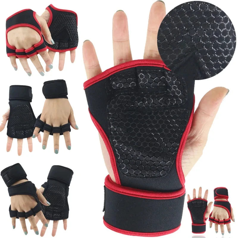 Training Sport Gloves for Men Women Workout Gloves Fitness Body Building Weightlifting Gym Hand Wrist Palm Protector Gloves