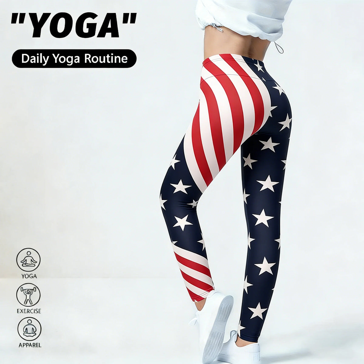 Womens Yoga Pants Gym Leggings High Waisted Elastic Leggings Prints Buttocks Running Fitness Sports Casual Pants Sports Wear