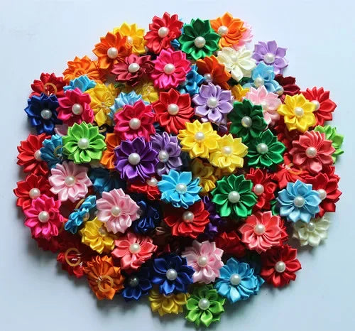 Pet Decorate Bows Dog Hair Bows for Small Dogs Hair Accessories Grooming Puppy Bow Hair Rubber Bands Dogs Bows Pet Accessories