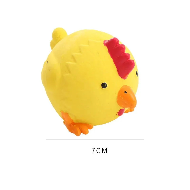 Pet Dog Vocal Toy Durable Dog Chew Toys Pigs Cows Chickens Tough Squeaky Dog Grinding Teeth Toys Pet Latex To Clean Teeth Toys