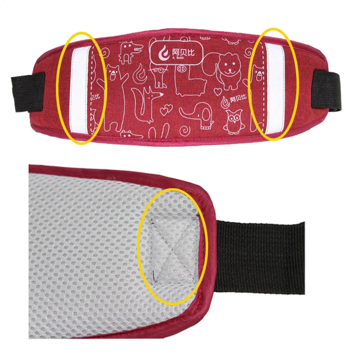 Kids Motorcycle Harness Non-Slip Children Seat Belt Adjustable Scooter Safety Belt With Reflective Driver Belly Strap For Riding