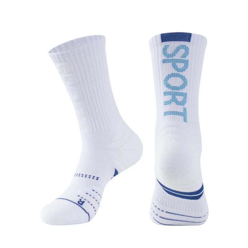 Women Professional Basketball Sock Long Tube Sports  Men Thickened High Towel Sweat-absorbent Non-slip Breathable Elite W100