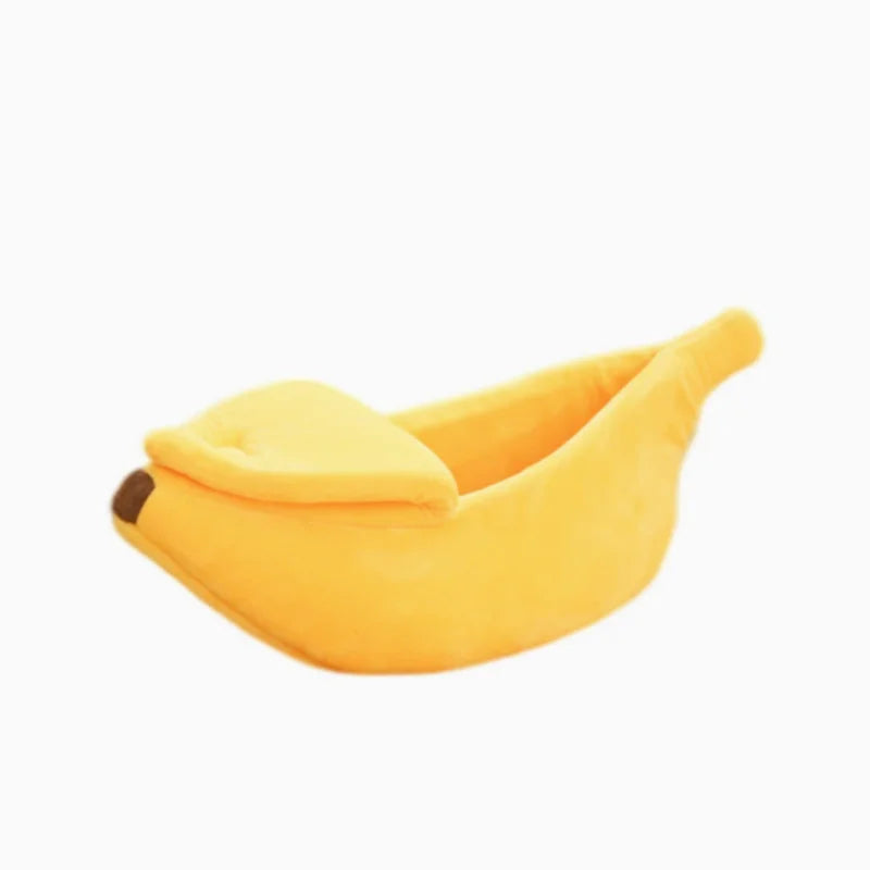 Banana Cat Bed House Funny Cute Cozy Cat Mat Beds Warm Durable Portable Pet Basket Kennel Dog Cushion Cat Pet Supplies ﻿