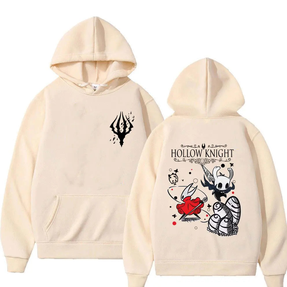 Hollow Knight Double Sided Graphic Hoodie Men Women Game Lover Pullover Hoodies Men's Fashion Cartoon Oversized Hooded Tracksuit