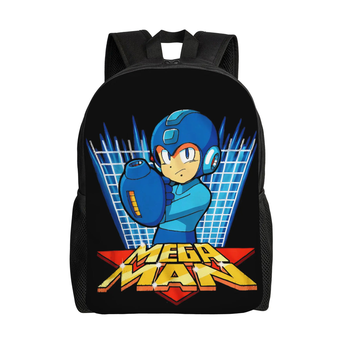 Megaman X Scifi Video Game   Backpack for Men Women Fashion High School Hiking Travel Daypack  Laptop Canvas Bags Lightweight