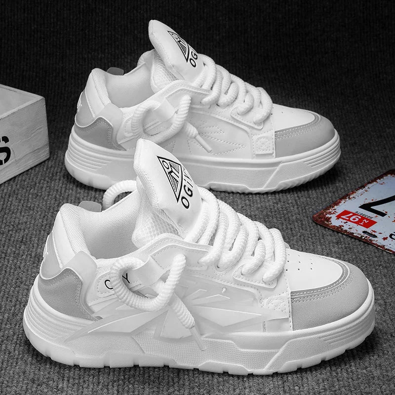 New Shoes Men Autumn Casual Platfrom Sneakers Trend Luxury Men Designer Skateboard Shoes Outdoor Lace-up Vulcanized Shoes Hombre