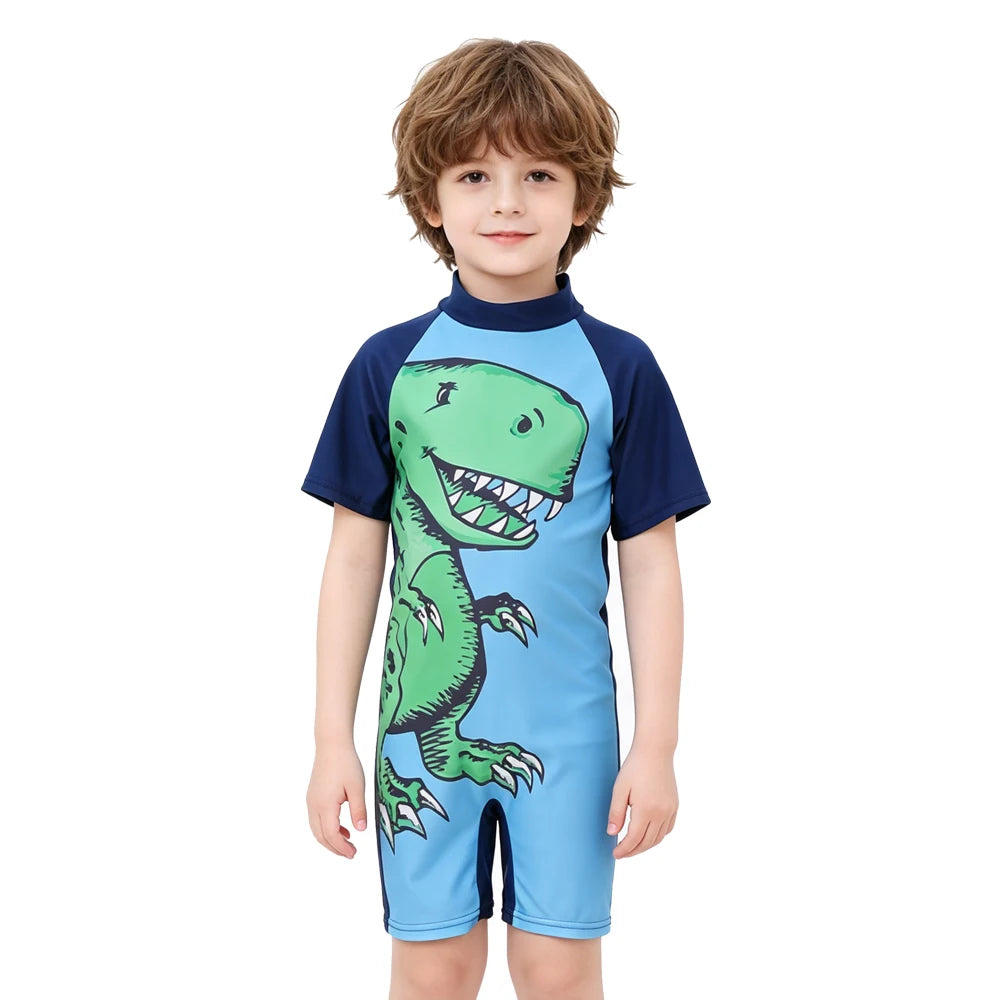 Boys Swimsuit Kids 1 Piece Swimwear Toddler Shark Dinosaur Children Swimming Outfits 2026 Bathing Suit 3 to 4 5 6 7 8 9 10 Years