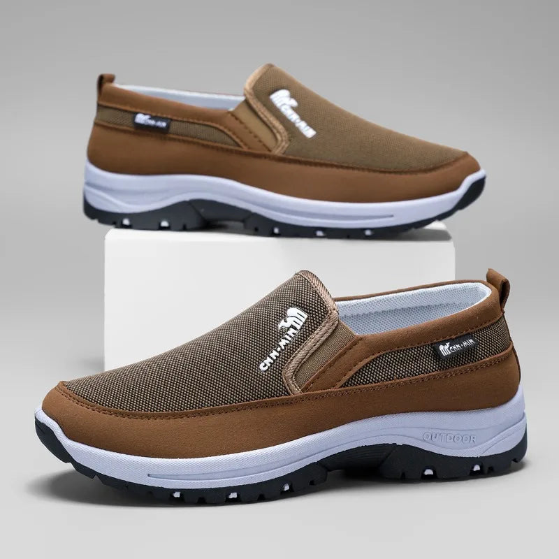 Men's Casual Retro Classic Loafers Outdoor Sports Lightweight Tennis Shoes Jogging Comfortable Wear-resistant Non-slip Slip-on