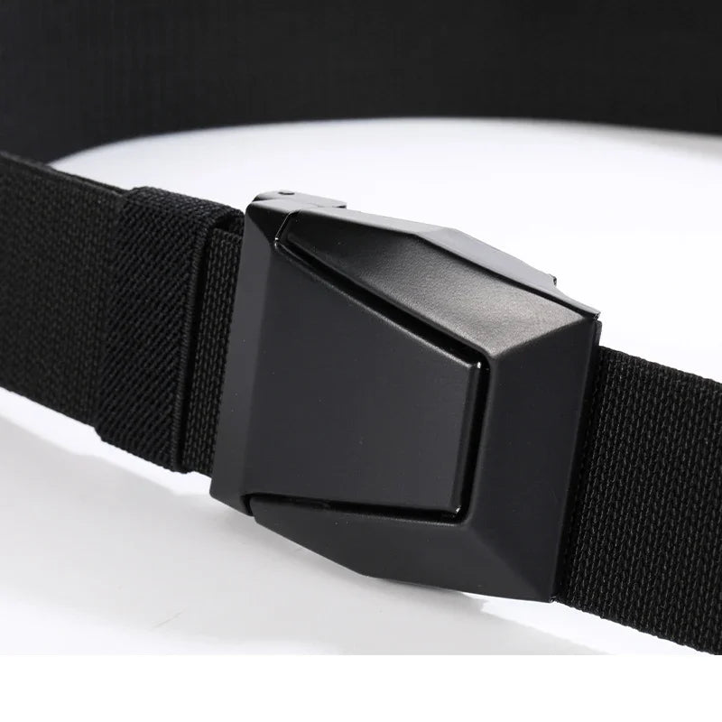 New Alloy buckle Fashion Men Belt  Adjustable Belts For Men Elastic Belts High Quality Wear-resistant Training Belt