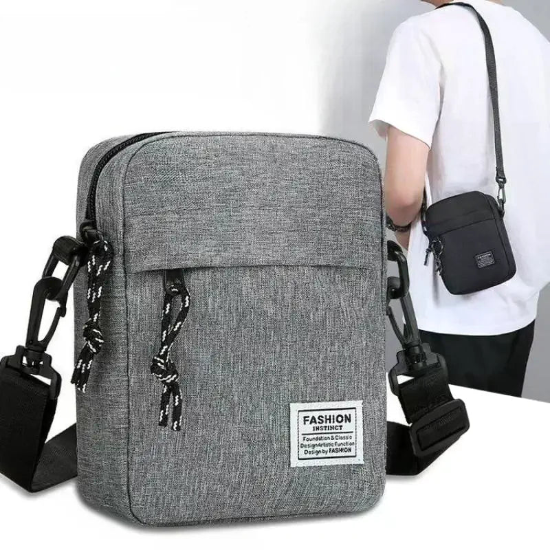 Men's Bag, Available In Single Shoulder Or Cross-body Design, Suitable For Daily Use During School. Made Of Nylon Material