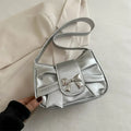 PU Leather Trendy Bow Shoulder Bag Handbag Casual Underarm Bag Daily Commuting Bags Lady Banquet Bag Business Women's Bags