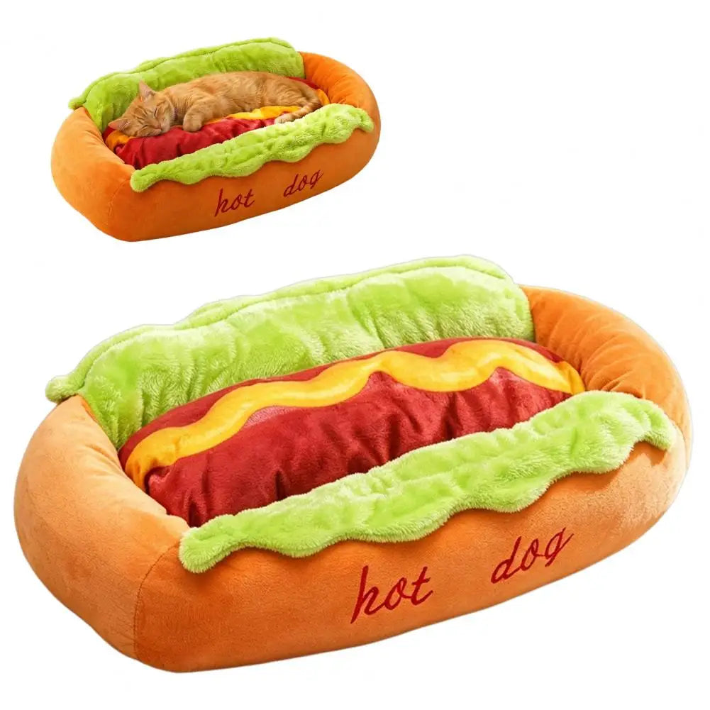 Pet Bed Hot Dog House Lounger Bed Kennel Mat Soft Fiber Pet Dog Puppy Warm Removable Washable Waterlon for Cats
