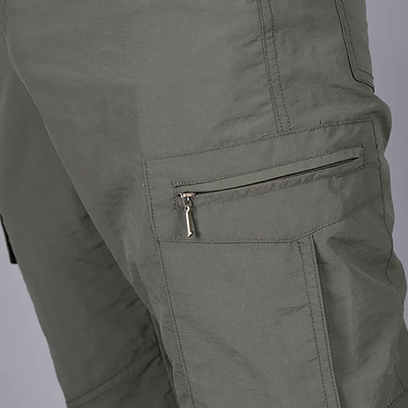 Summer Military Tactical Pants Quick Drying Cargo Men Waterproof Casual Wear resistant Multi-pocket Outdoor Hiking Trousers