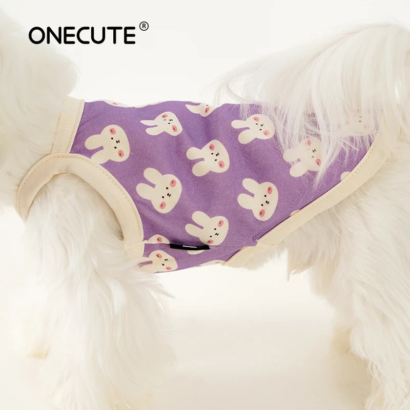 Pet Dog Vest Summer Cool Dog Clothes Cartoon Animals Cute Dog Clothing For Puppy Breathable Vest Yorkshire Chihuahua Costume