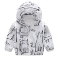 Summer Sun Protective Baby Jackets Thin Hooded Kids Coats Cartoon Children Outerwear Clothing for Girls Boys with Storage Bag