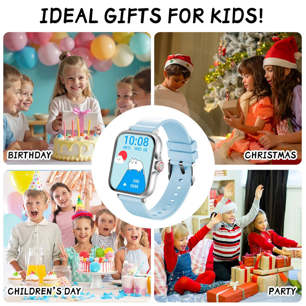 Smartwatch Kids 1.83-inch Screen Sports Tracking Real-Time Weather 200mAh Battery Bluetooth Call/Music Parent-child interaction