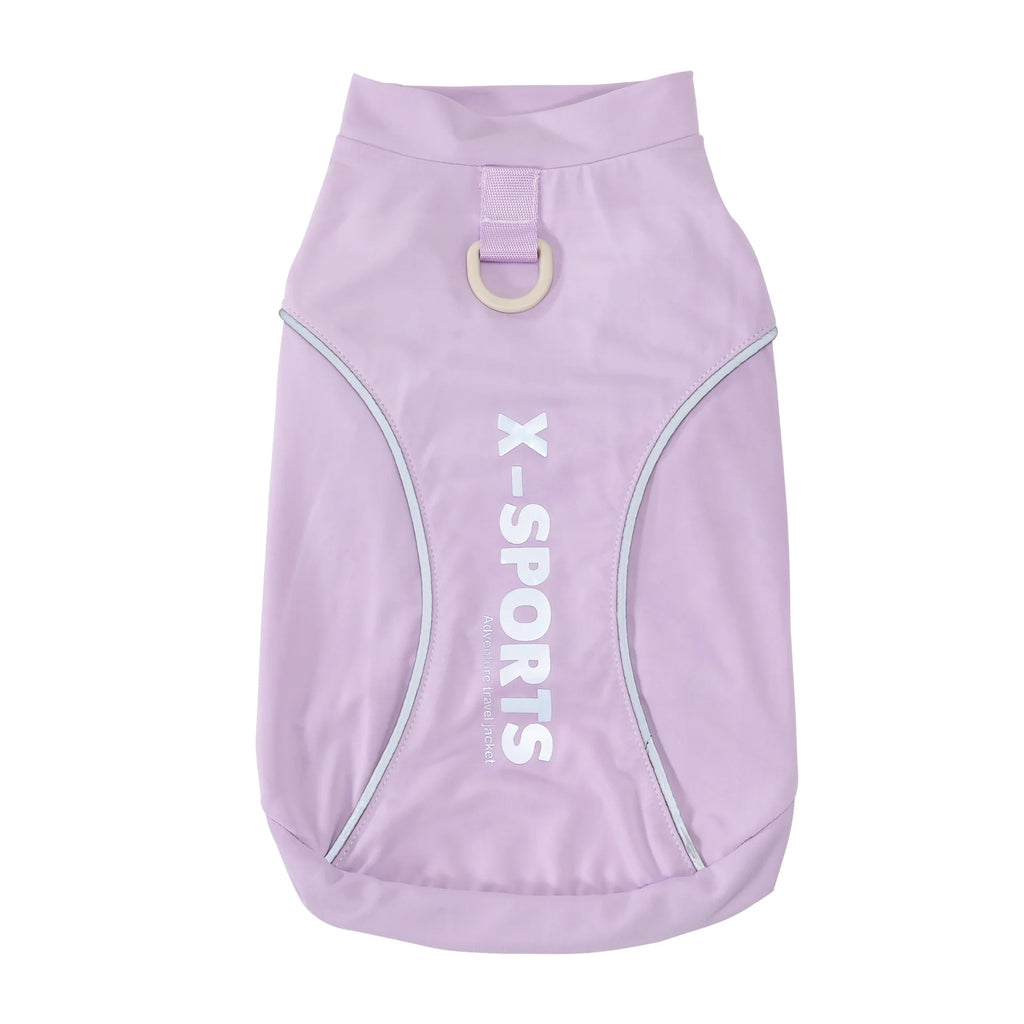 Pet Dog Shirt Summer Clothes for Small Medium Dogs Clothing Polyester Reflective Sports T-shirt Tank Top Puppy Cat Vest Yorkie
