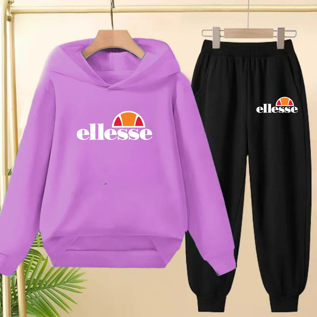 Kids Classic Fashion Top Letters Clothes Hoodie Girls Boy3-12Yrs Casual Sweatshirts+Pants Two-Piece Set Charming Coat Sports Set