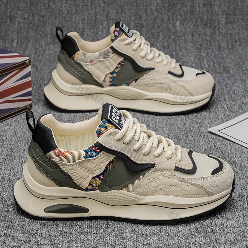 Men's Shoes 2025 Spring New Fashion Casual Shoes Men Comfort Platform Man Anti-slip Wear-resistant Sport Shoes Zapatillas Hombre