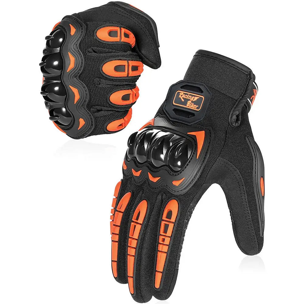 Motorcycle Racing Gloves Men Summer Breathable Blue Motocross Protective Gear Red with Grip Palm for Moto Cycling Riding