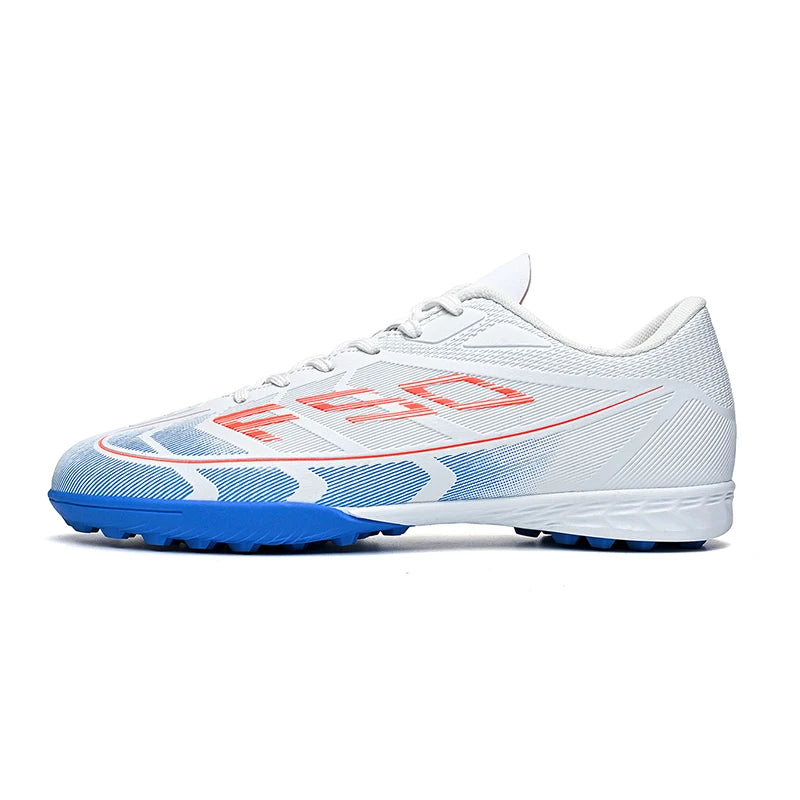 Youth Adult High‑Top Soccer Shoes TF Turf Cleats Breathable Knit Sock Ankle Design Non‑Slip Training Football Sneakers