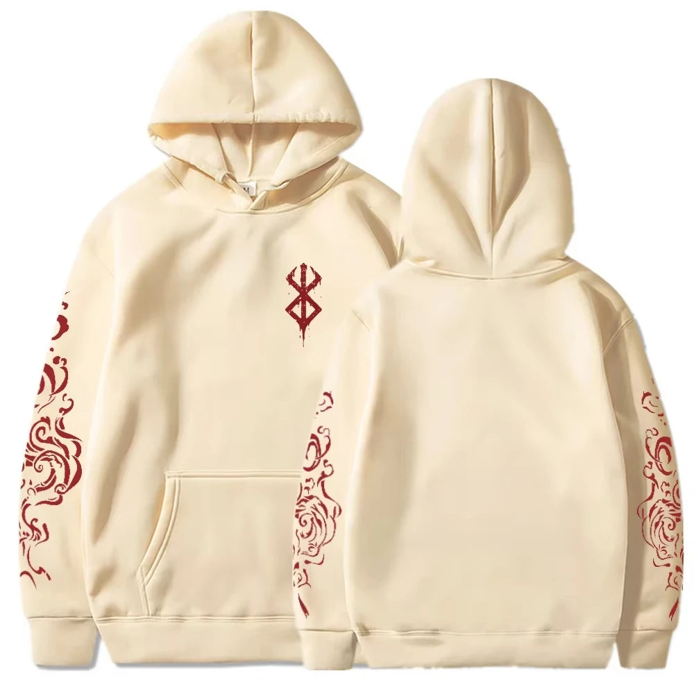 Anime Berserk Acid Hoodies Printed Men Women Fashion Long Sleeve Harajuku Goth Clothing Aesthetic Streetwear Sweater Oversized