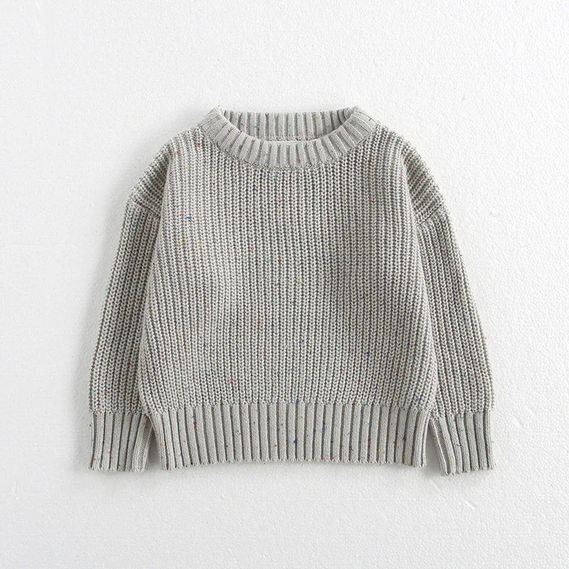 0-6Yrs Baby Boys Sweaters Spring Autumn Children Solid Color Basic Warm Knit Sweater Kids Girls Baby Pullover Sweaters Clothes