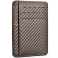 Men's Slim Minimalist Front Pocket Wallets Credit Card Holder Portable Leather Wallets