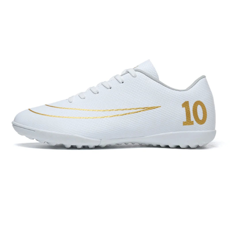Men Soccer Shoes Professional Field Football Boots FG/TF Grass Training Futsal Soccer Sneakers Anti-Slip Ankle Cleats Shoes31-46