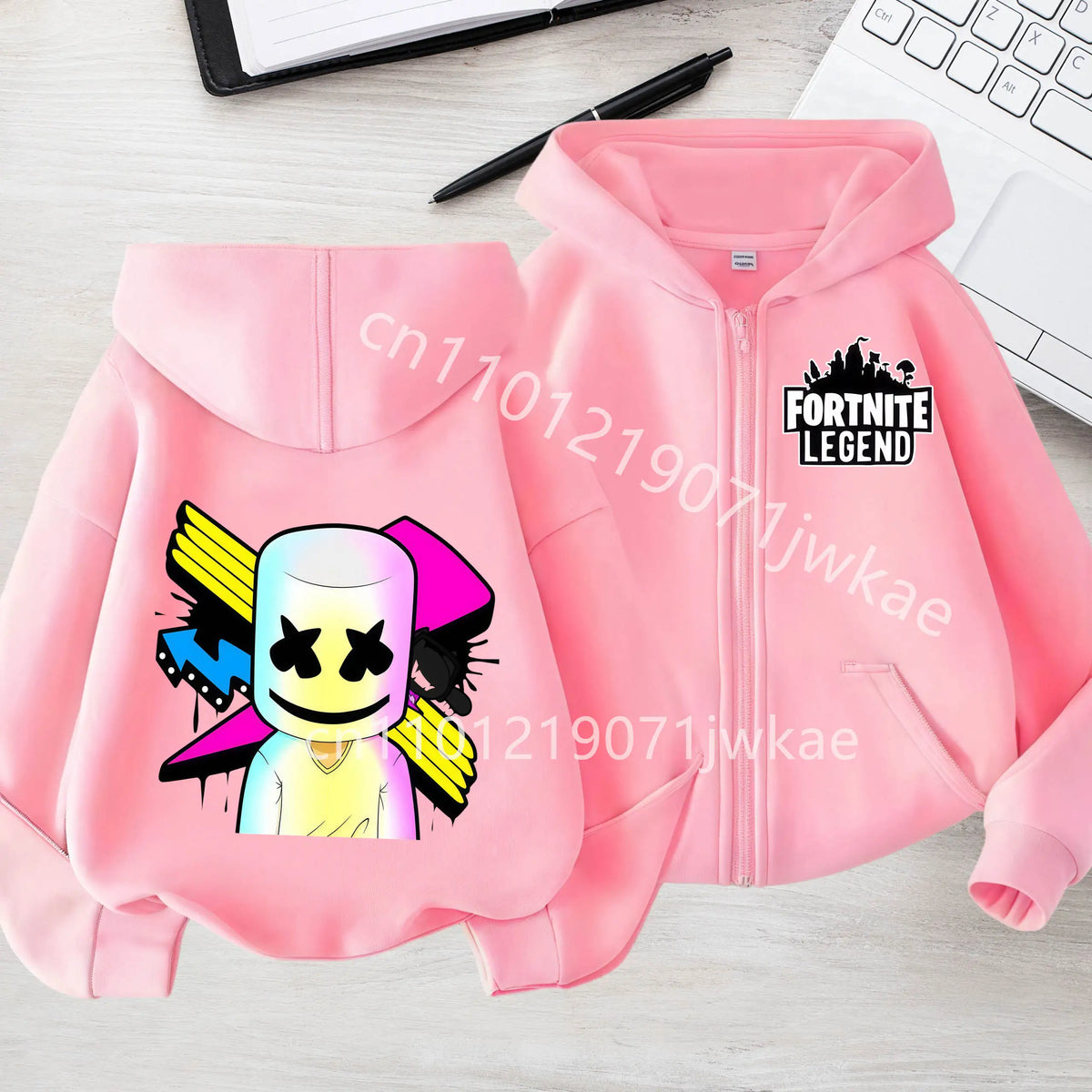 Kids Boys Coat Jackets 2026 Spring Children Clothing New Fortnites Child Zip-up Hoodie Cartoon Anime Hoodies Casual Breathable