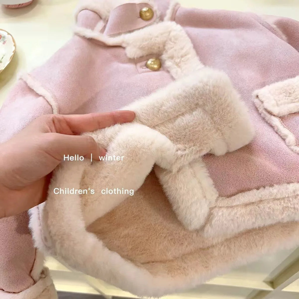 Children's Coats Fleece and Thickened Winter Coat for Children Kids Jackets for Girls Winter Coat Boys Clothes